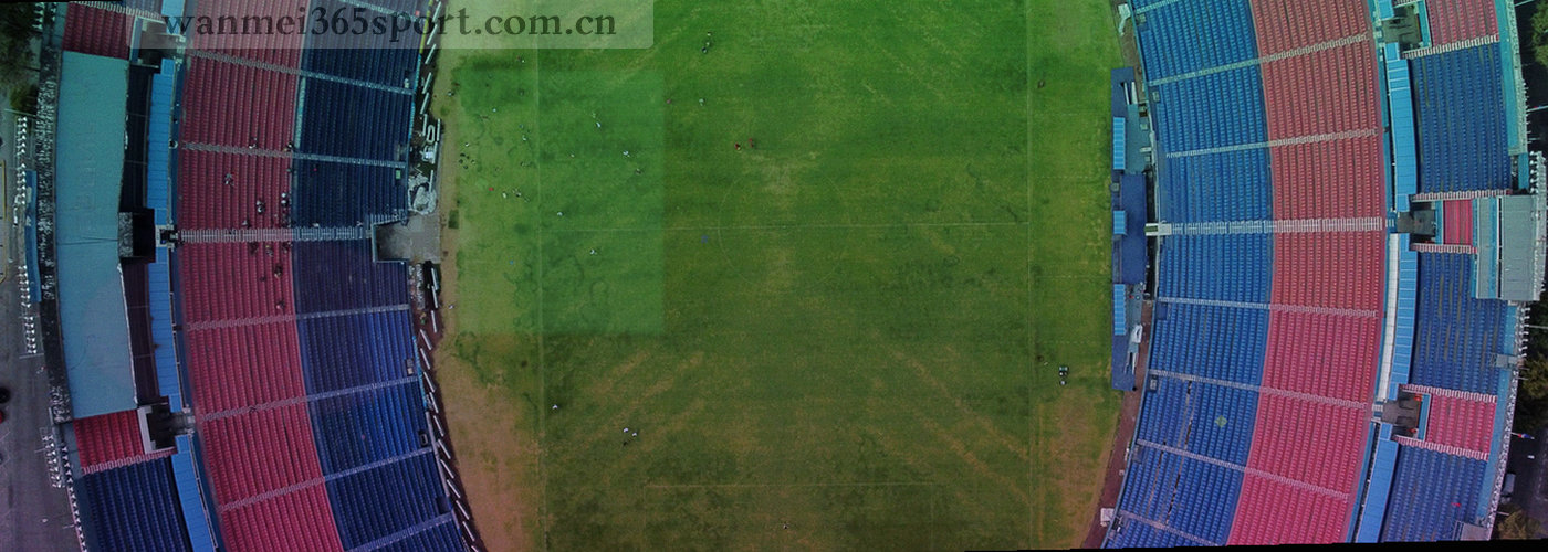 体育馆渐变色抽象背景，呈现完美体育365品牌历史与数据流动感